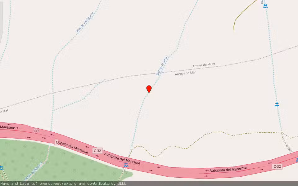 Mapa de Subasta Inmueble (Finca rústica) en Arenys De Mar, Barcelona