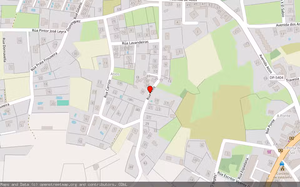 Mapa de Subasta Inmueble (Vivienda) en Valdoviño, A Coruña