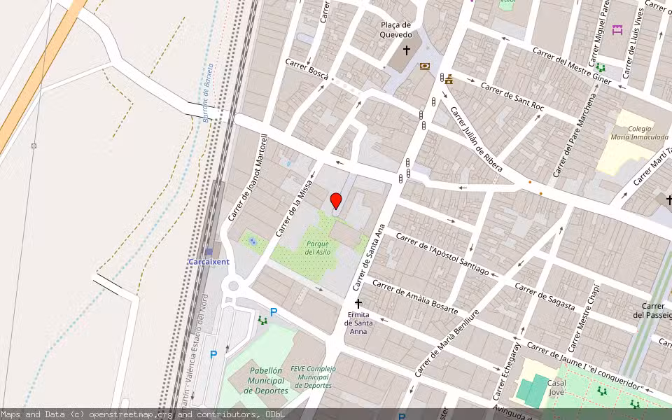 Mapa de Subasta Inmueble (Vivienda) en Carcaixent, Valencia/València