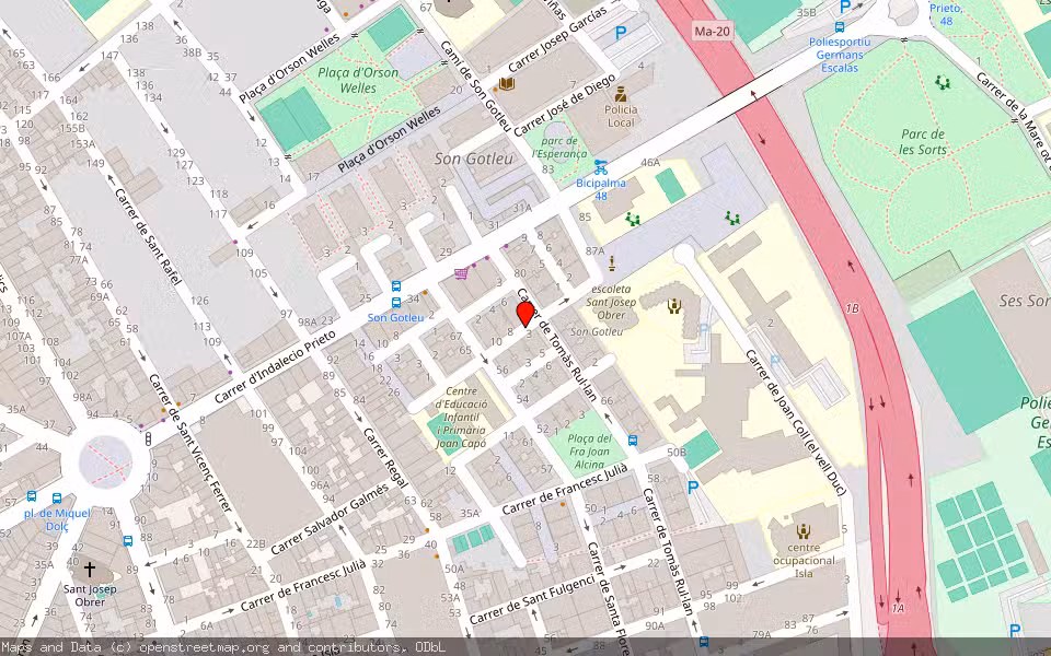 Mapa de Subasta Inmueble (Vivienda) en Palma, Illes Balears