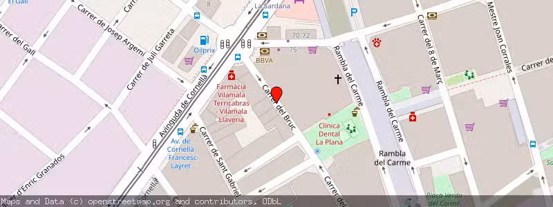Mapa de Subasta de Inmueble (Local comercial) en Esplugues De Llobregat, Barcelona 