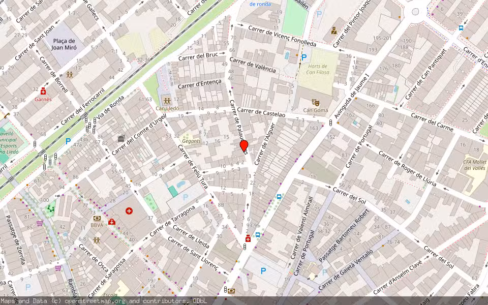 Mapa de Subasta Inmueble (Vivienda) en Mollet Del Vallès, Barcelona