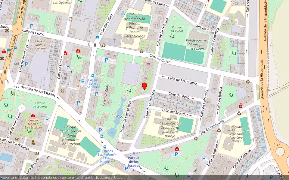 Mapa de Subasta Inmueble (Vivienda) en Fuenlabrada, Madrid