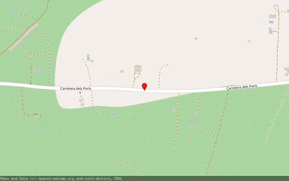 Mapa de Subasta Inmueble (Finca rústica) en Roquetes, Tarragona
