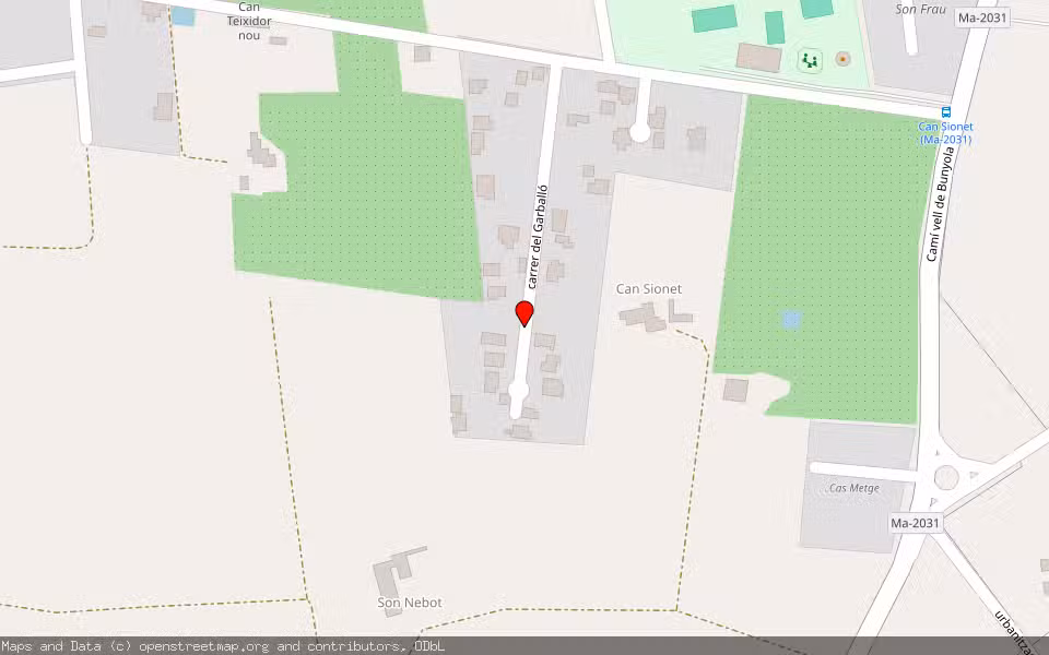 Mapa de Subasta Inmueble (Finca rústica) en Marratxi, Illes Balears