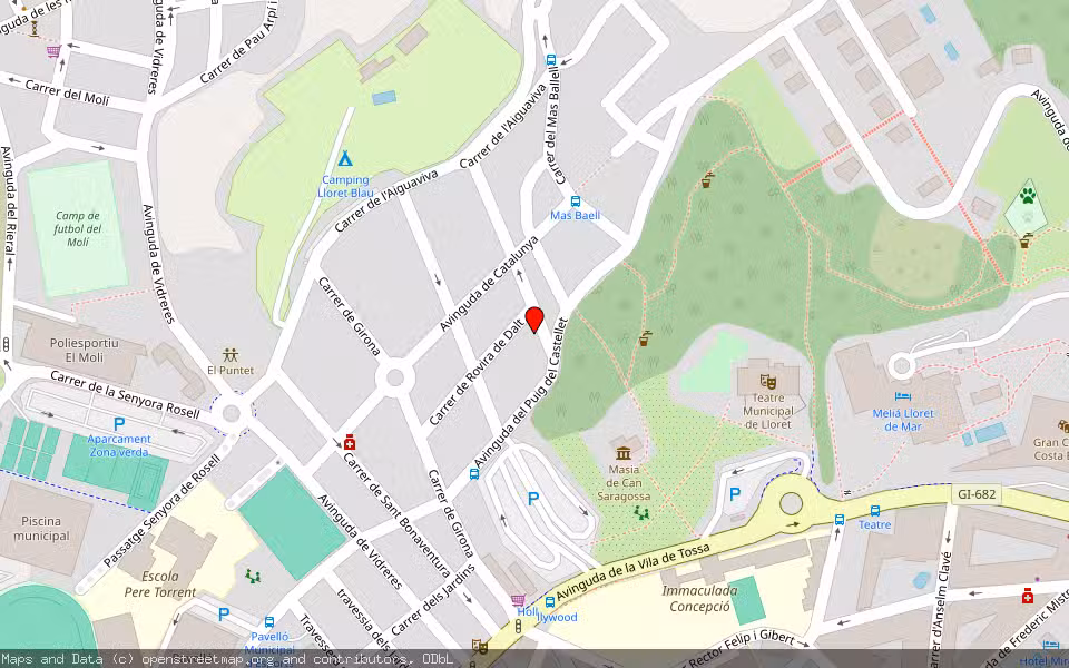 Mapa de Subasta Inmueble (Vivienda) en Lloret De Mar, Girona