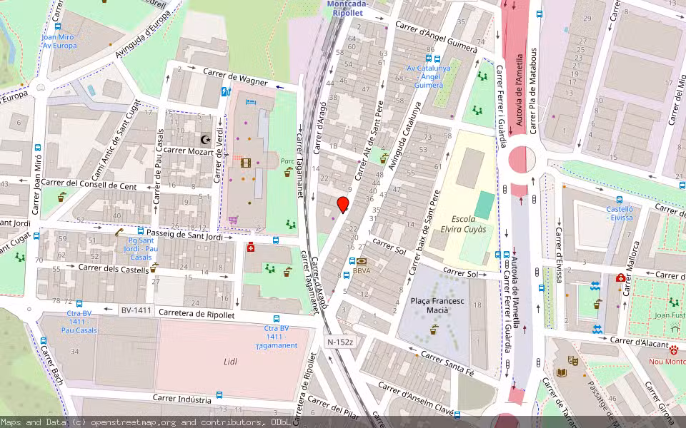 Mapa de Subasta Inmueble (Vivienda) en Montcada I Reixac, Barcelona