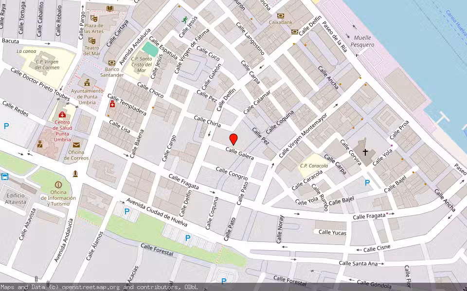 Mapa de Subasta Inmueble (Garaje) en Punta Umbria, Huelva