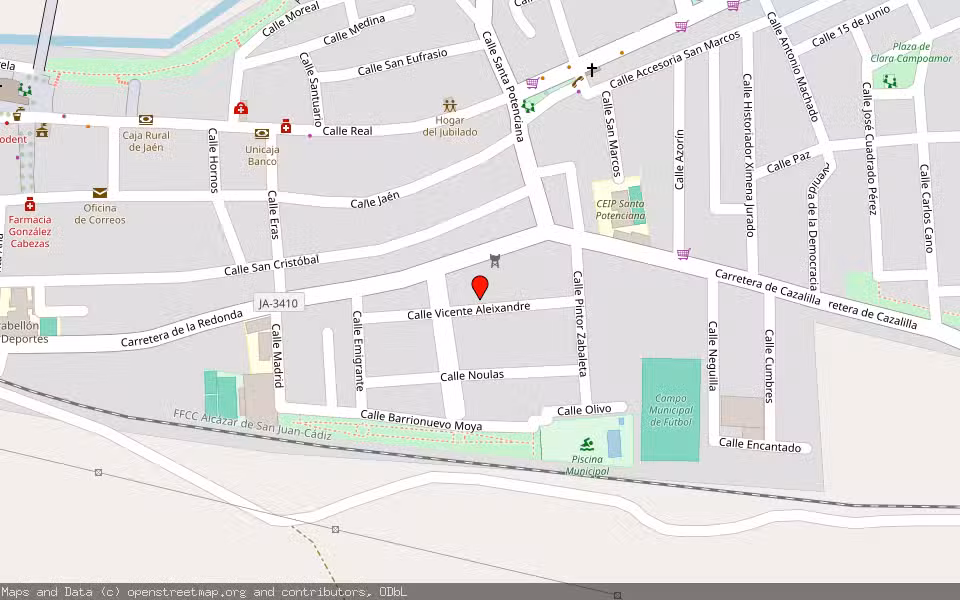 Mapa de Subasta Inmueble (Vivienda) en Villanueva De La Reina, Jaén