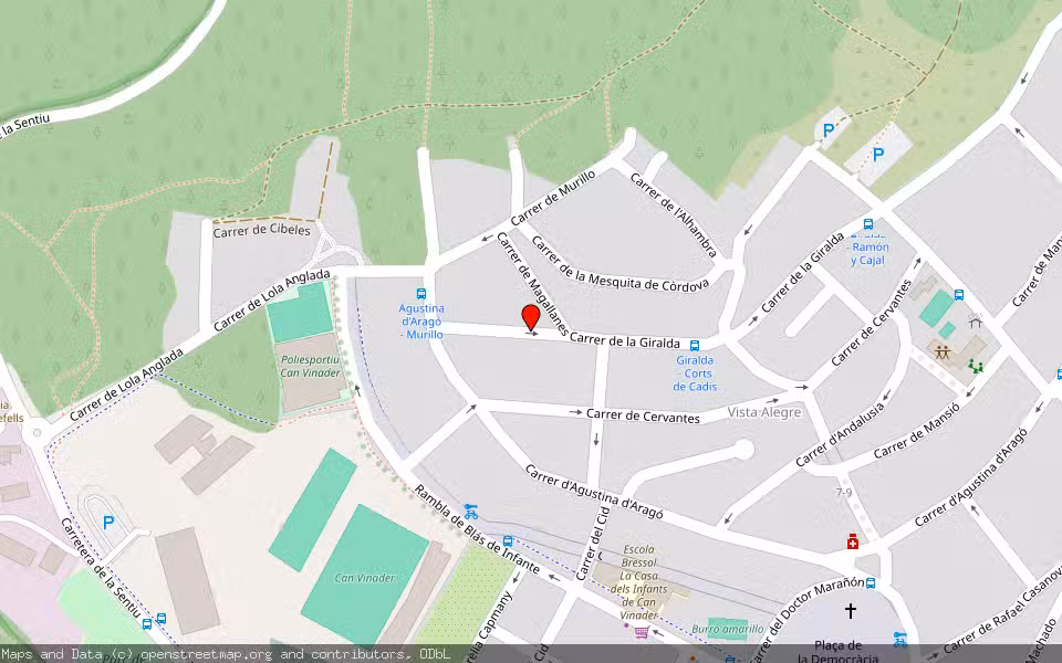 Mapa de Subasta Inmueble (Vivienda) en Castelldefels, Barcelona