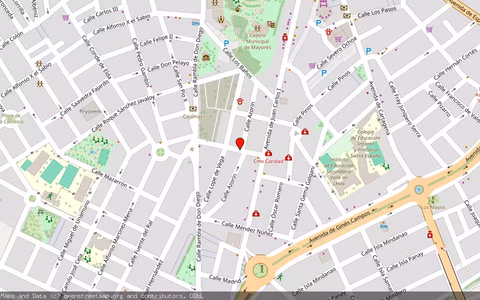 Mapa de Subasta Inmueble (Vivienda) en Alhama De Murcia, Murcia