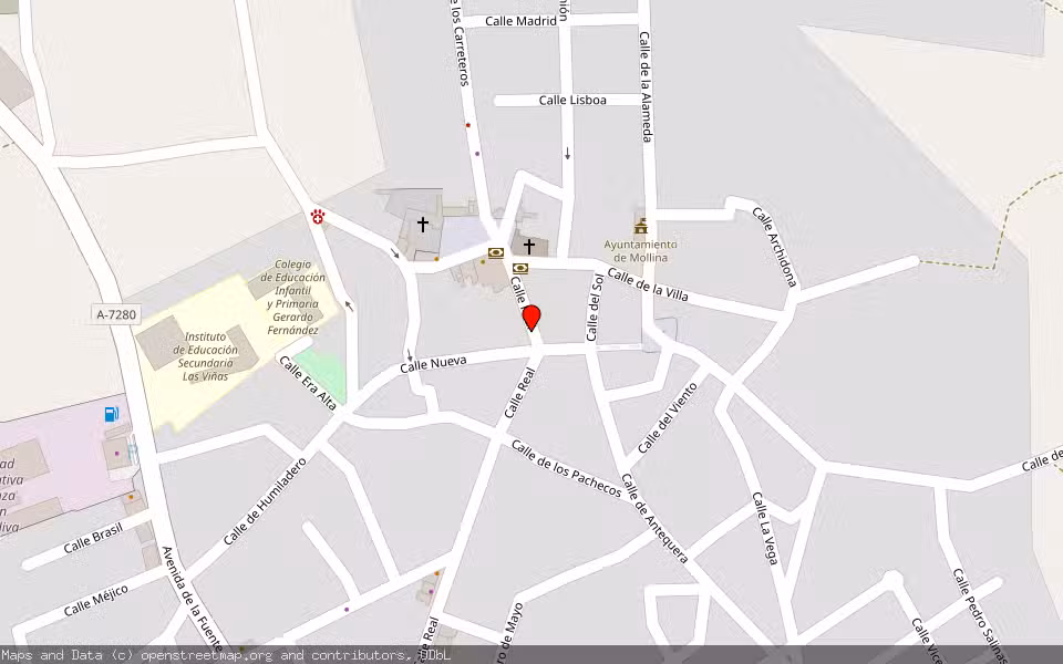 Mapa de Subasta Inmueble (Vivienda) en Mollina, Málaga