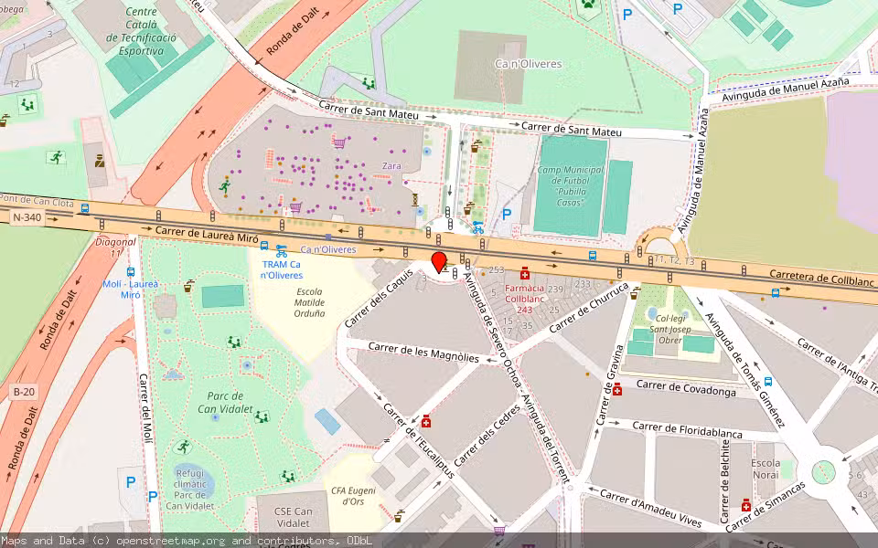 Mapa de Subasta Inmueble (Vivienda) en Esplugues De Llobregat, Barcelona