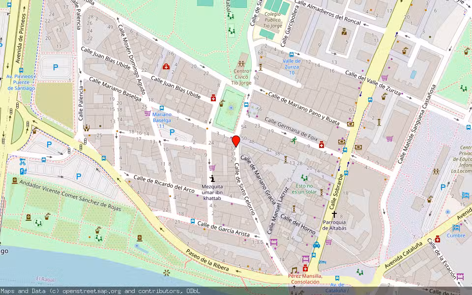 Mapa de Subasta Inmueble (Vivienda) en Zaragoza