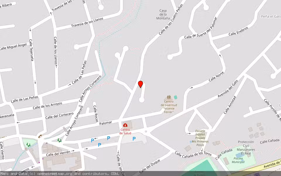 Mapa de Subasta Inmueble (Vivienda) en Manzanares El Real, Madrid