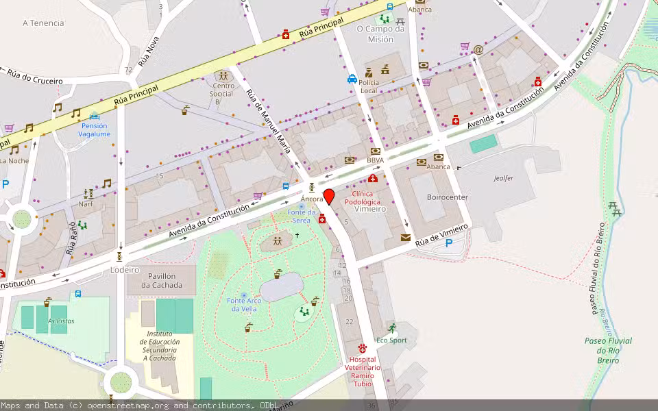 Mapa de Subasta Inmueble (Finca rústica) en Boiro, A Coruña