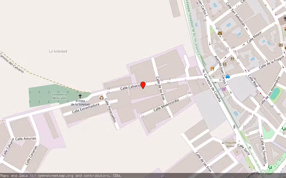 Mapa de Subasta Inmueble (Nave industrial) en Ajalvir, Madrid