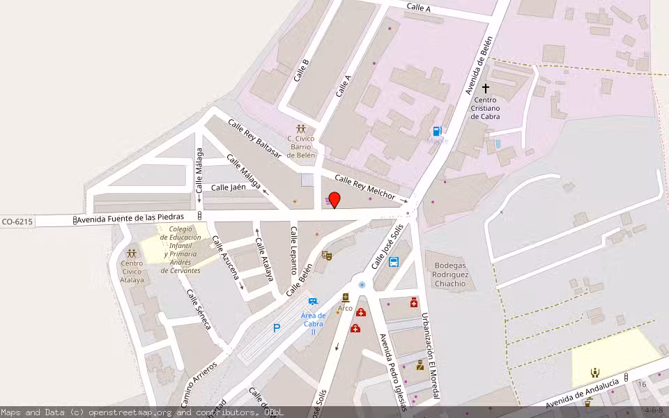 Mapa de Subasta Inmueble (Finca rústica) en Las Bajas. Llano Franco, Cabra, Córdoba
