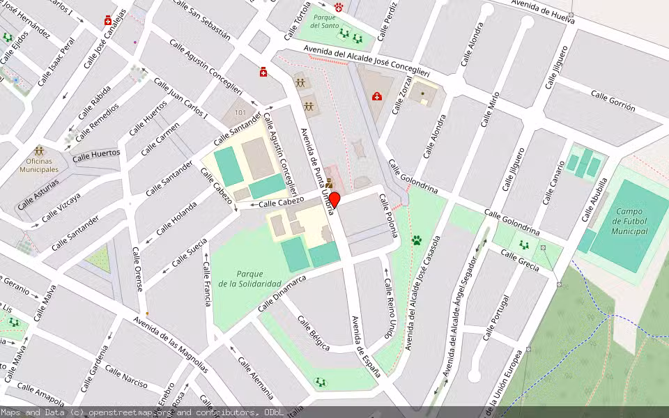 Mapa de Subasta Inmueble (Vivienda) en Aljaraque, Huelva
