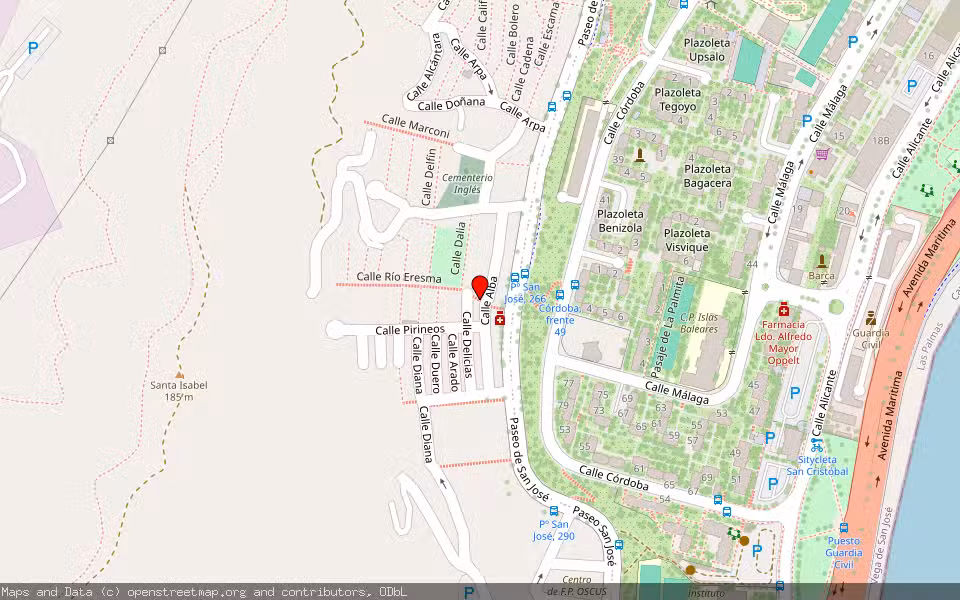 Mapa de Subasta Inmueble (Vivienda) en Las Palmas De Gran Canaria, Las Palmas