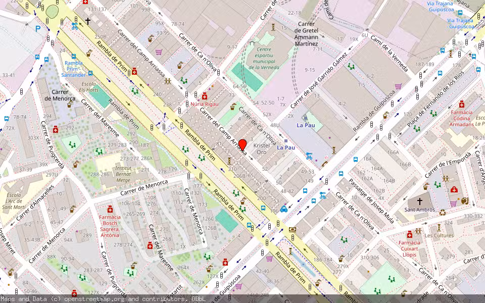 Mapa de Subasta Inmueble (Vivienda) en Barcelona
