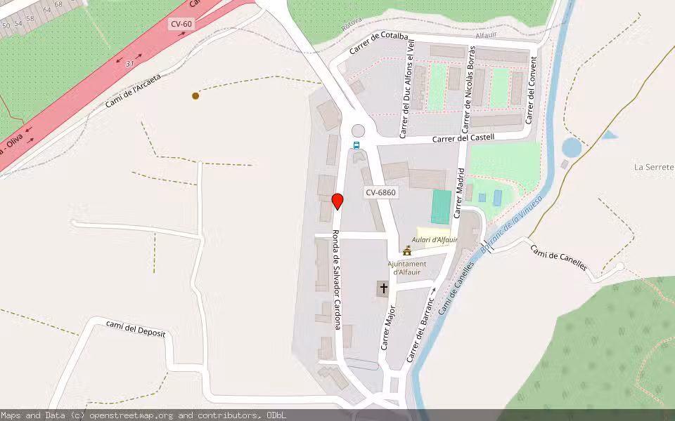 Mapa de Subasta Inmueble (Vivienda) en Alfahuir, Valencia/València