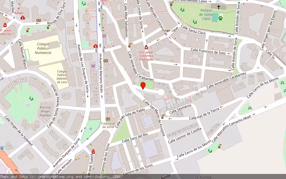 Mapa de Subasta Inmueble (Trastero) en Soria