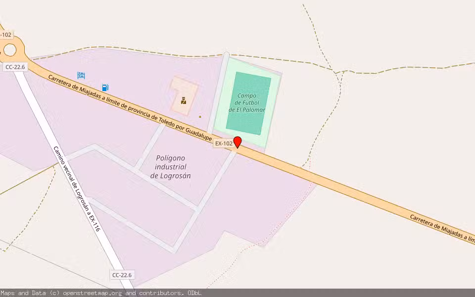 Mapa de Subasta Inmueble (Finca rústica) en Logrosan, Cáceres