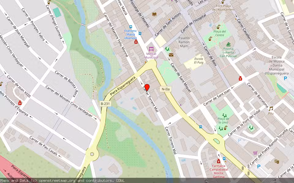 Mapa de Subasta Inmueble (Vivienda) en Esparreguera, Barcelona