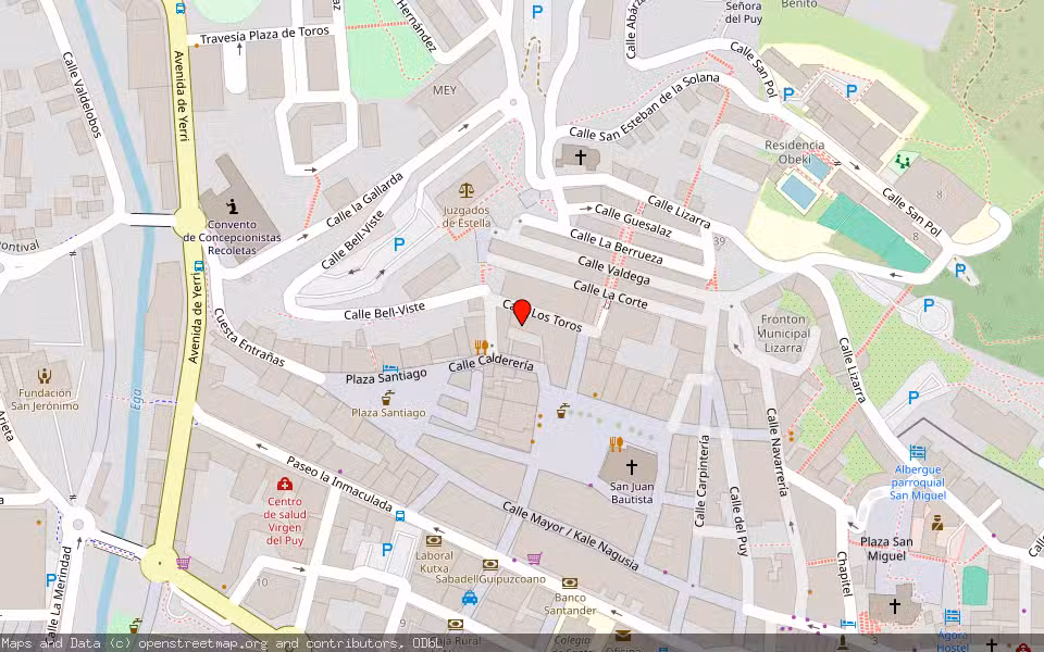 Mapa de Subasta Inmueble (Vivienda) en Estella, Navarra