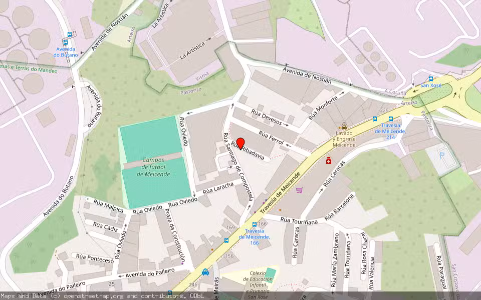 Mapa de Subasta Inmueble (Vivienda) en Arteixo, A Coruña