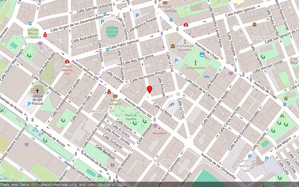 Mapa de Subasta Inmueble (Vivienda) en Elda, Alicante/Alacant