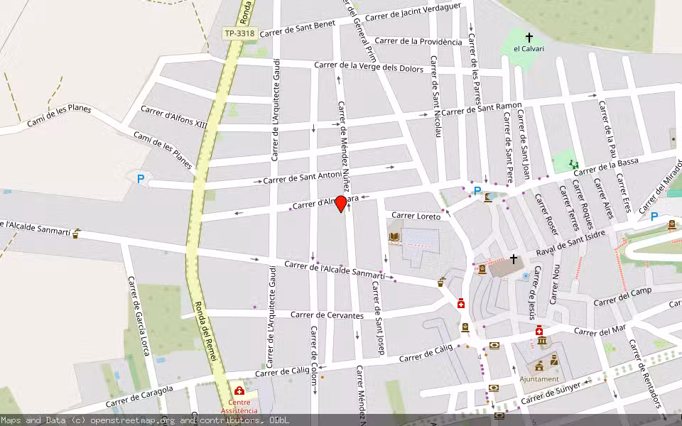 Mapa de Subasta Inmueble (Vivienda) en Alcanar, Tarragona