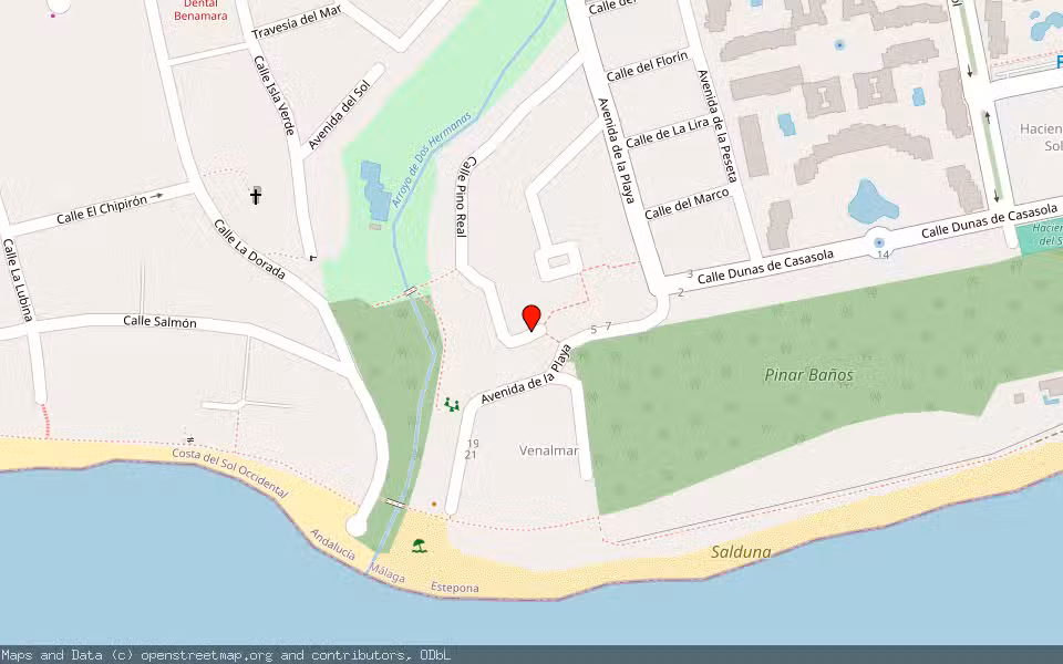 Mapa de Subasta Inmueble (Garaje) en Saladillo. Estepona, Málaga