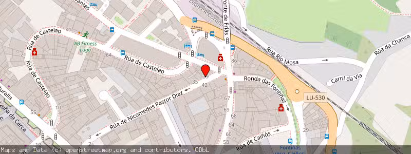 Mapa de Subasta de Inmueble (Vivienda) en Lugo, Lugo 