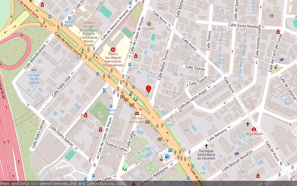 Mapa de Subasta Inmueble (Local comercial) en Madrid