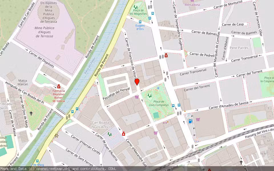Mapa de Subasta Inmueble (Vivienda) en Terrassa, Barcelona