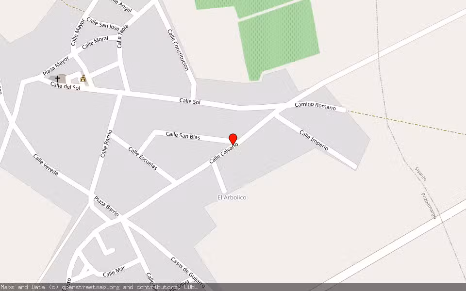 Mapa de Subasta Inmueble (Solar) en Pozoamargo, Cuenca