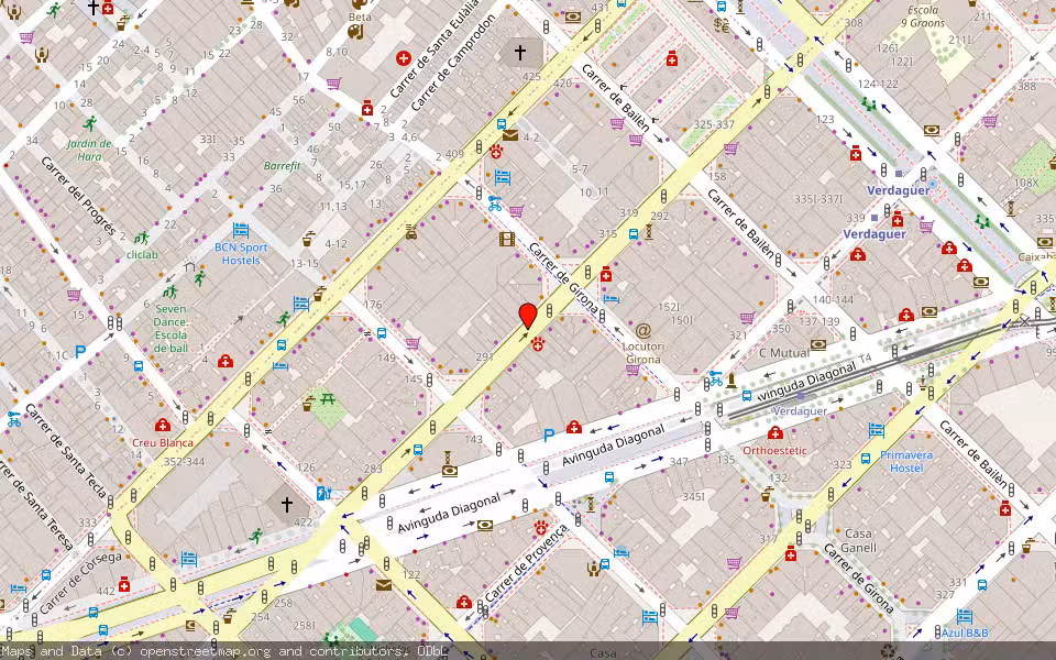 Mapa de Subasta Inmueble (Vivienda) en Barcelona