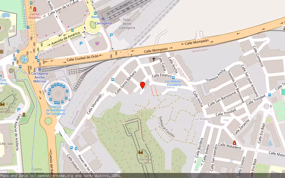 Mapa de Subasta Inmueble (Vivienda) en Cartagena, Murcia