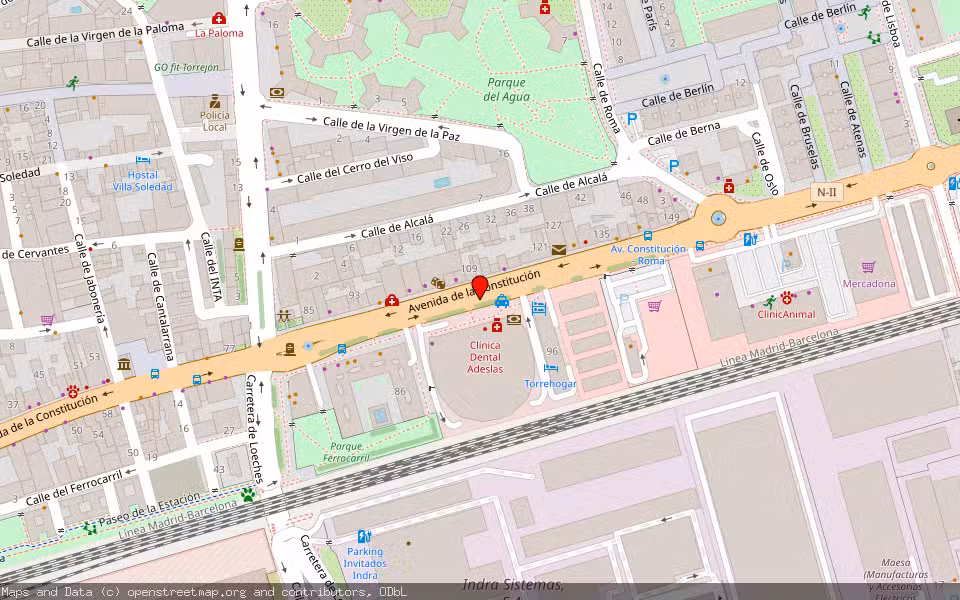 Mapa de Subasta Inmueble (Local comercial) en Torrejon De Ardoz, Madrid