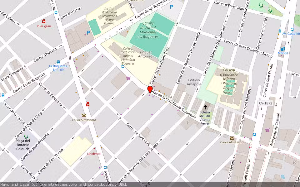 Mapa de Subasta Inmueble (Garaje) en Almassora, Castellón/Castelló