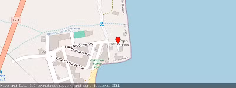 Mapa de Subasta de Inmueble (Vivienda) en Puerto Lajas, Las Palmas 