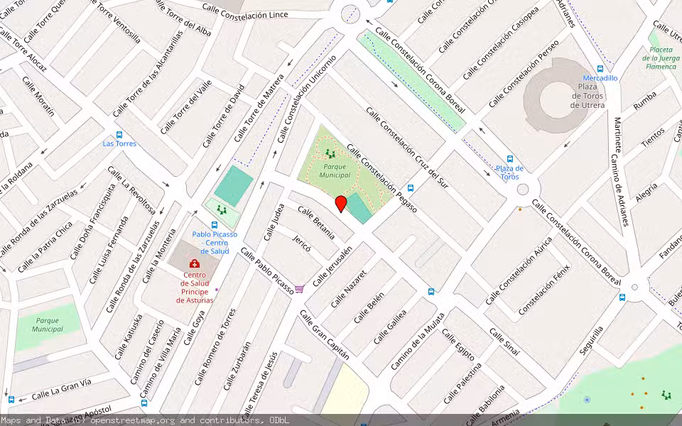 Mapa de Subasta Inmueble (Local comercial) en Utrera, Sevilla