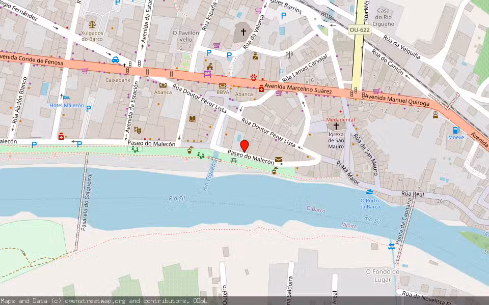 Mapa de Subasta Inmueble (Garaje) en O Barco De Valdeorras, Ourense