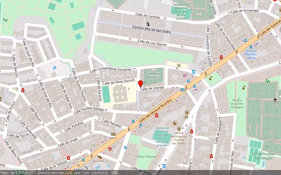 Mapa de Subasta Inmueble (Vivienda) en Madrid