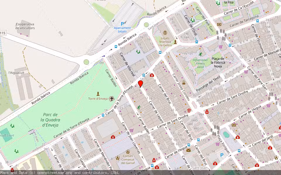 Mapa de Subasta Inmueble (Vivienda) en Vilanova I La Geltrú, Barcelona