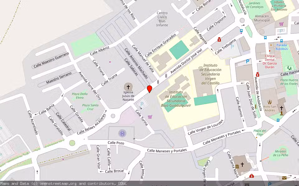 Mapa de Subasta Inmueble (Vivienda) en Lebrija, Sevilla