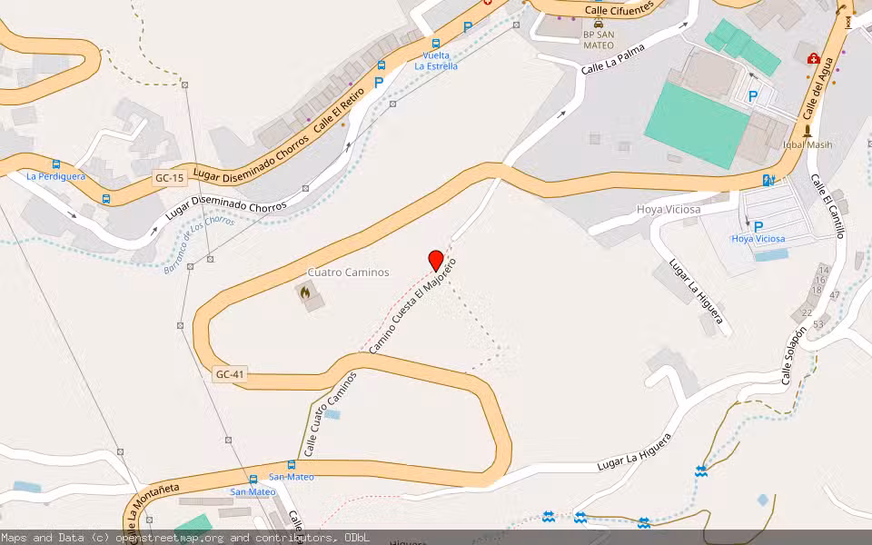 Mapa de Subasta Inmueble (Finca rústica) en Vega De San Mateo, Las Palmas