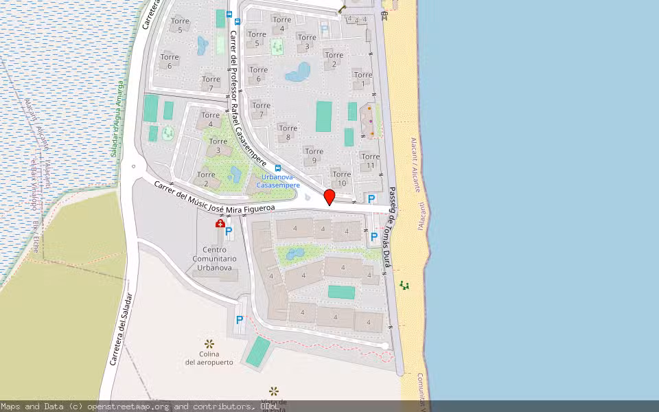 Mapa de Subasta Inmueble (Garaje) en Alacant/alicante, Alicante/Alacant